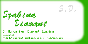 szabina diamant business card